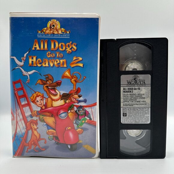 All Dogs Go To Heaven 2 VHS 1996 Family Animation Classic Charlie Sheen - Picture 3 of 3